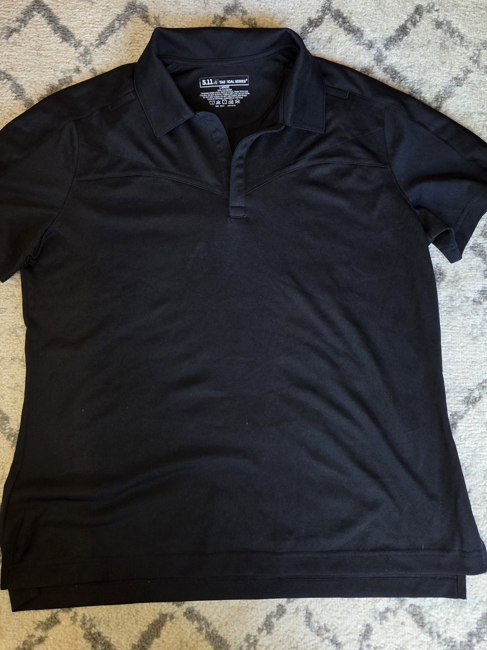 5.11 Tactical Women's Black Polo Shirt - Short Sleeve Performance